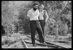 Francis Ford Coppola och Fred Astaire på uppsättningen av "Finian