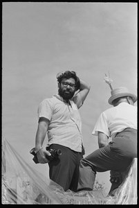 Francis Ford Coppola på uppsättningen av "Finian