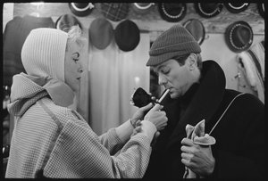 Janet Leigh och Tony Curtis vid vinter-OS, Squaw Valley, Kalifornien av Orlando Suero