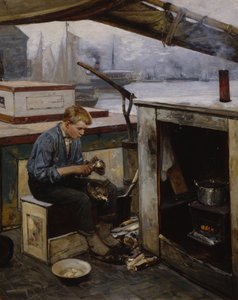 Pojke från Førstereis (olja på duk)