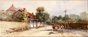 Santa Fe av Oscar Edward Berninghaus