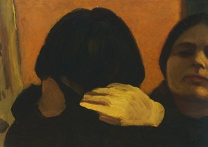 Isa i spegeln (Konstnärens fru)