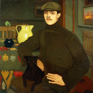 Porträtt av Llewelyn Lloyd av Oscar Ghiglia
