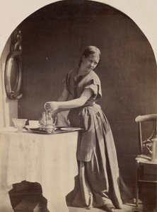 Engelsk mode vid frukost, ca. 1860.