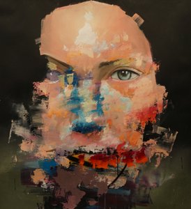 Distorted Color Model, 2018-2025 (akryl och olja på duk)