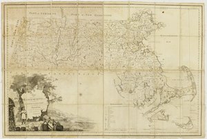 Karta över själva Massachusetts: sammanställd från faktiska undersökningar gjorda på order av tribunalen och under inspektion av agenter för deras utnämning, 1802 av Osgood Carleton