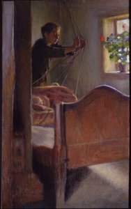 ""Vaggan"" Målning av Osip Braz (1872-1936) 1894 State Art Museum, Odessa