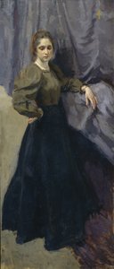 Porträtt av målaren Elizaveta Martynova 1868-1905, 1896