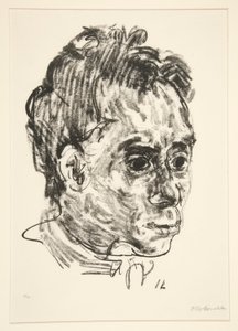 Porträtt av Walter Hasenclever av Oskar Kokoschka