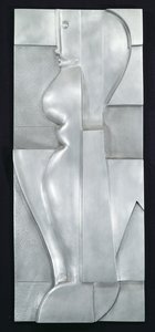 Relief H. Abstrakt figur, 1919 (aluminium) av Oskar Schlemmer