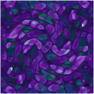 Abstrakta violetta virvlar av Osvaldo Russo