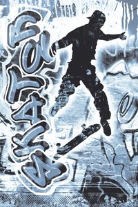 Graffiti och skateboardåkning