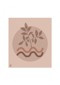 Minimalistiska botaniska vågor