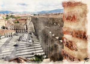 Segovia – staden med den romerska akvedukten av Osvaldo Russo