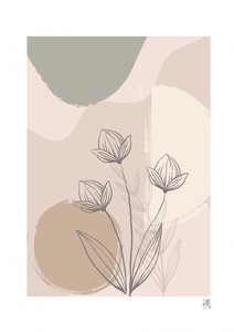 Mjuk blomsterabstraktion