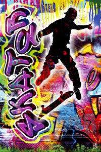 Graffiti från stadsskateboardåkare av Osvaldo Russo