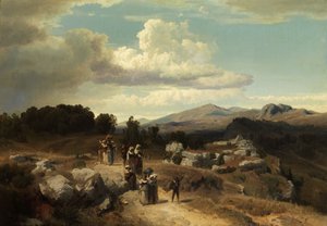 Söndagspromenad på den romerska landsbygden