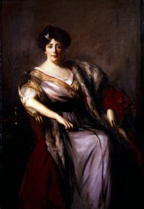 Mrs Holden (målning) av Oswald Hornby Joseph Birley