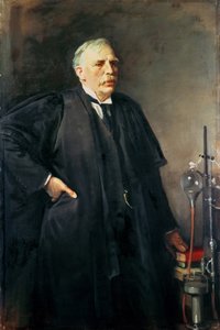 Porträtt av Ernest Rutherford (1871-1937) 1932 (olja på duk)