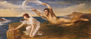 Boreas och Orithyia, ca 1879 (olja på duk) av Oswald von Glehn