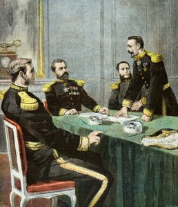 Amiral Gervais inför undersökningskommissionen av Oswaldo Tofani