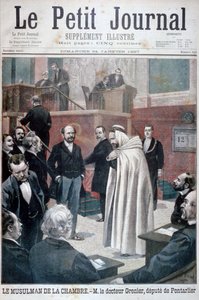 Dr Philippe Grenier, den förste muslimska ställföreträdaren i den franska nationalförsamlingen, 1897