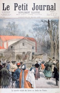 Det nya vildkatthuset vid Jardin des Plantes, Paris, 1895 av Oswaldo Tofani