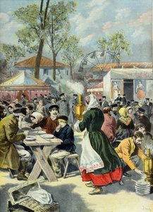 populär bankett i ryssland på dagen för nicolas 2:s kröning