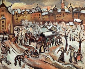 "Snö i München", 1909.