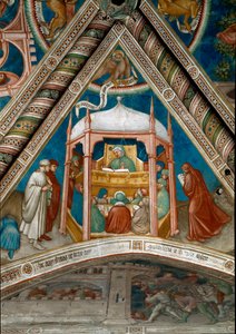 Saint Augustine undervisar i retorik i Kartago. (Fresk