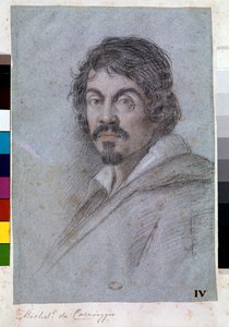 Porträtt av Michelangelo Merisi da Caravaggio (pastell på bristolskiva, cirka 1621)