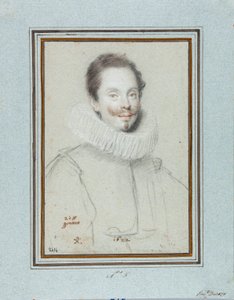 Porträtt av markisen Paris Pinelli (1600-talet) Teckning av Ottavio Leoni (1578-1630) 1600-talets Genes, Musei di Strada Nuova, Fondo Disegni, inv 2414