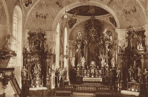 Församlingskyrka, Oberammergau, kyrkans inre