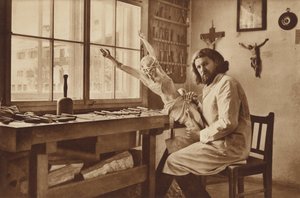 Träsnidarverkstad i Oberammergau, Alois Lang, Kristi representant i passionsspelet 1930