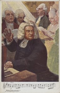 Johann Sebastian Bach (färg litho)