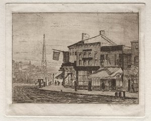 Cleveland, Woodland Avenue och Eagle Street, 1878.