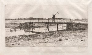 Footbridge, Worth, 1879. av Otto H. Bacher