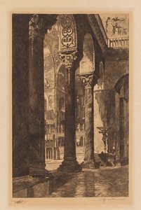 Interiör av St. Marks, Venedig. av Otto H. Bacher