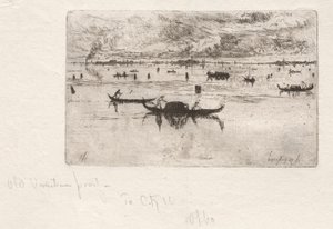 Ser mot Saluten, Venedig, 1880. av Otto H. Bacher