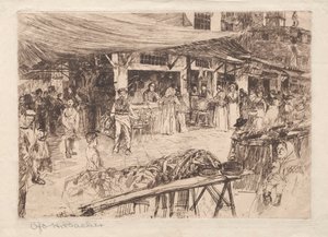 Gamla marknaden, Florens, 1800-1900-talet. av Otto H. Bacher