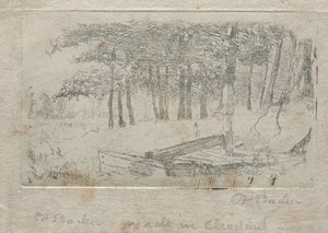 Skiss från naturen, 1879. av Otto H. Bacher