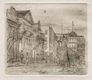Southwest Corner, Public Square, Cleveland, 1878. av Otto H. Bacher
