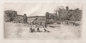 Porten, Lustheim, 1879. av Otto H. Bacher