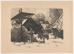 Gård i snön