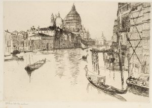 Canal Grande, Venedig av Otto Henry Bacher