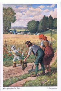 Puss in Boots (European Fairy Tale), vykort från Tyskland