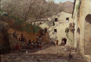 Vardagsliv, Italien av Otto Ludvig Sinding