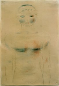 Frontal halvfigur. Från den rosa serien av Otto Meyer Amden