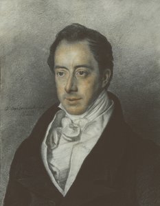 Porträtt av Nikolai Ivanovich Turgenev 1789-1871, 1823 av Otto Oesterreich