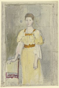 Stående dam av Otto Scholderer